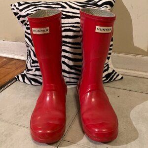 Hunter short gloss rain boot size 7M/8F